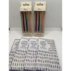 Set Of 3 Be Rooted Ballpoint Pens & See It Bigger Planner Bundle